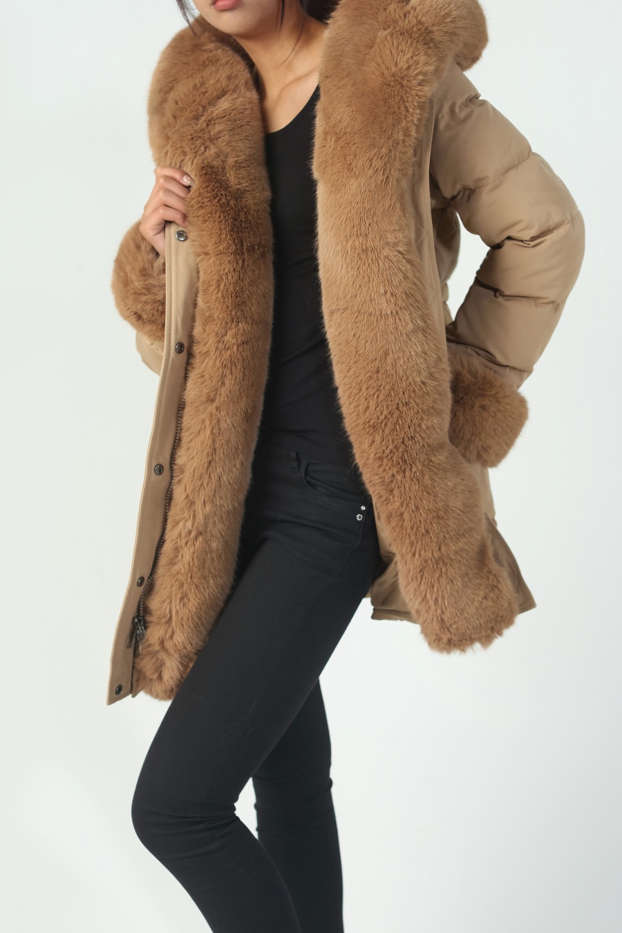 Doudounes Femme Camel COPPEROSE FC7518 #c Efashion Paris