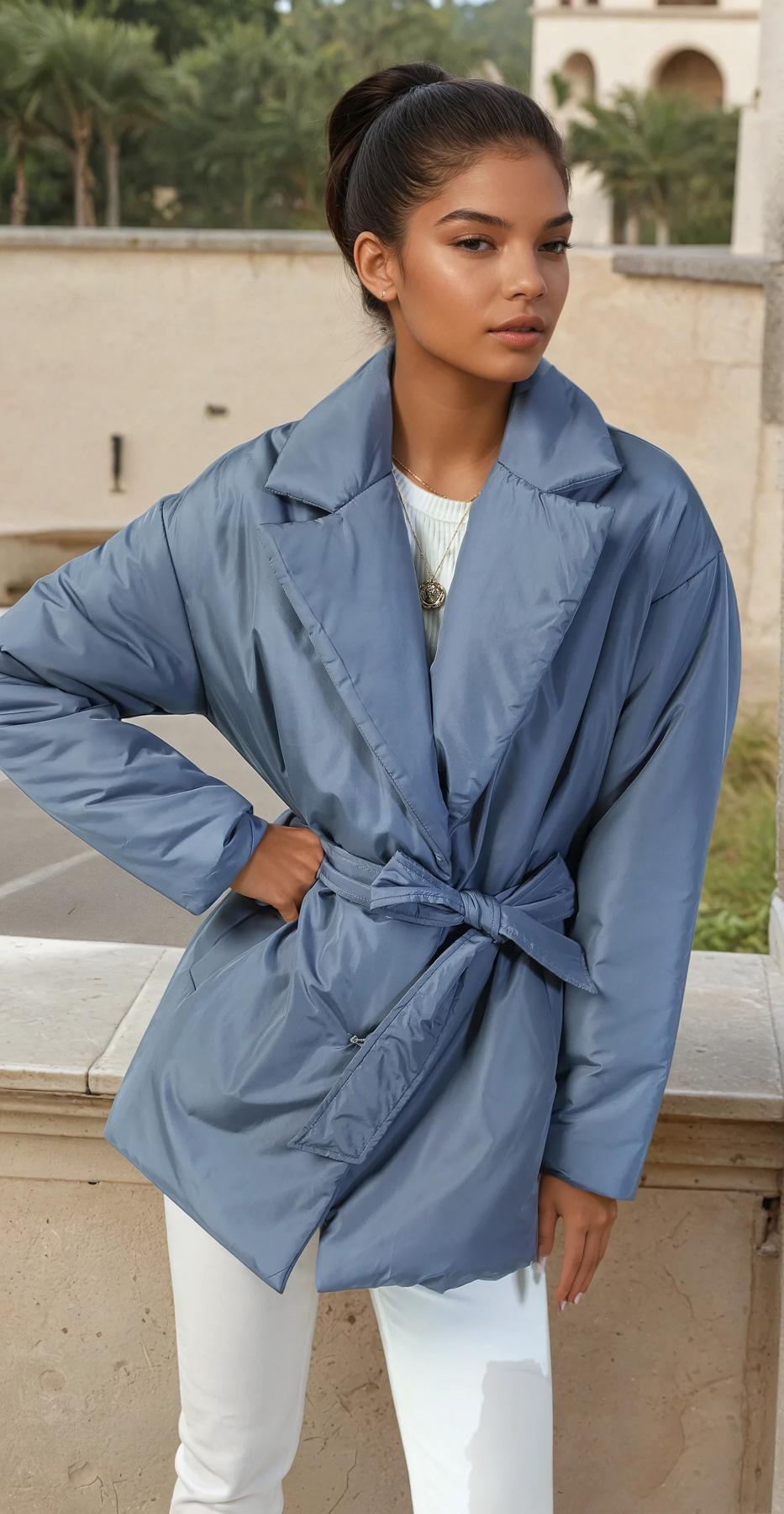 Doudounes Femme Bleu COPPEROSE OX9023 #c Efashion Paris