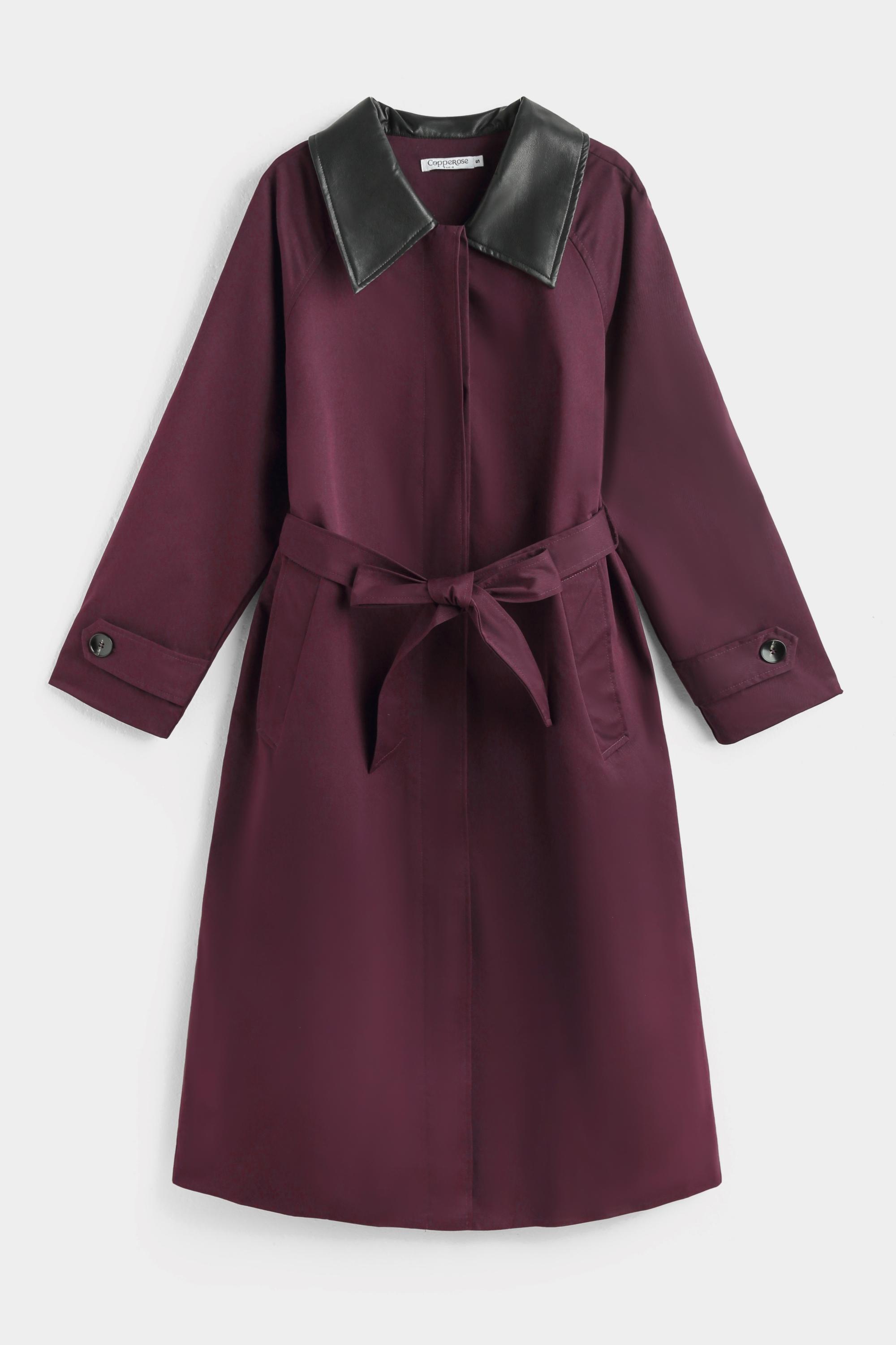 Trenchs Femme Bordeaux COPPEROSE AZ1550 #c Efashion Paris
