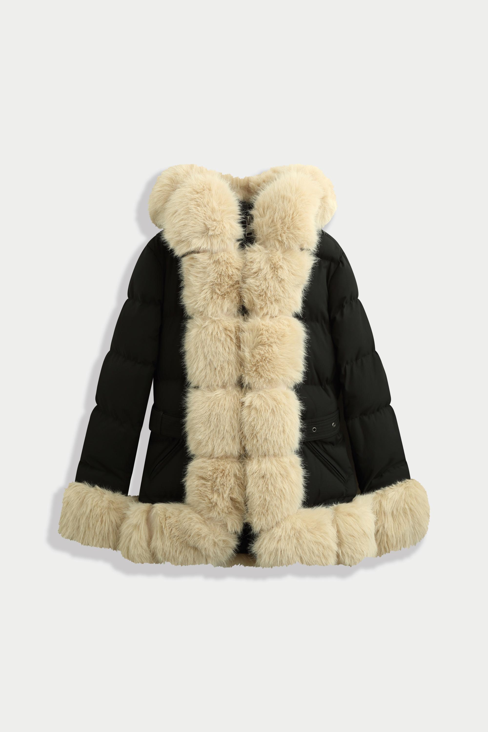 Doudounes Femme Noir/Beige COPPEROSE FC7607 #c Efashion Paris