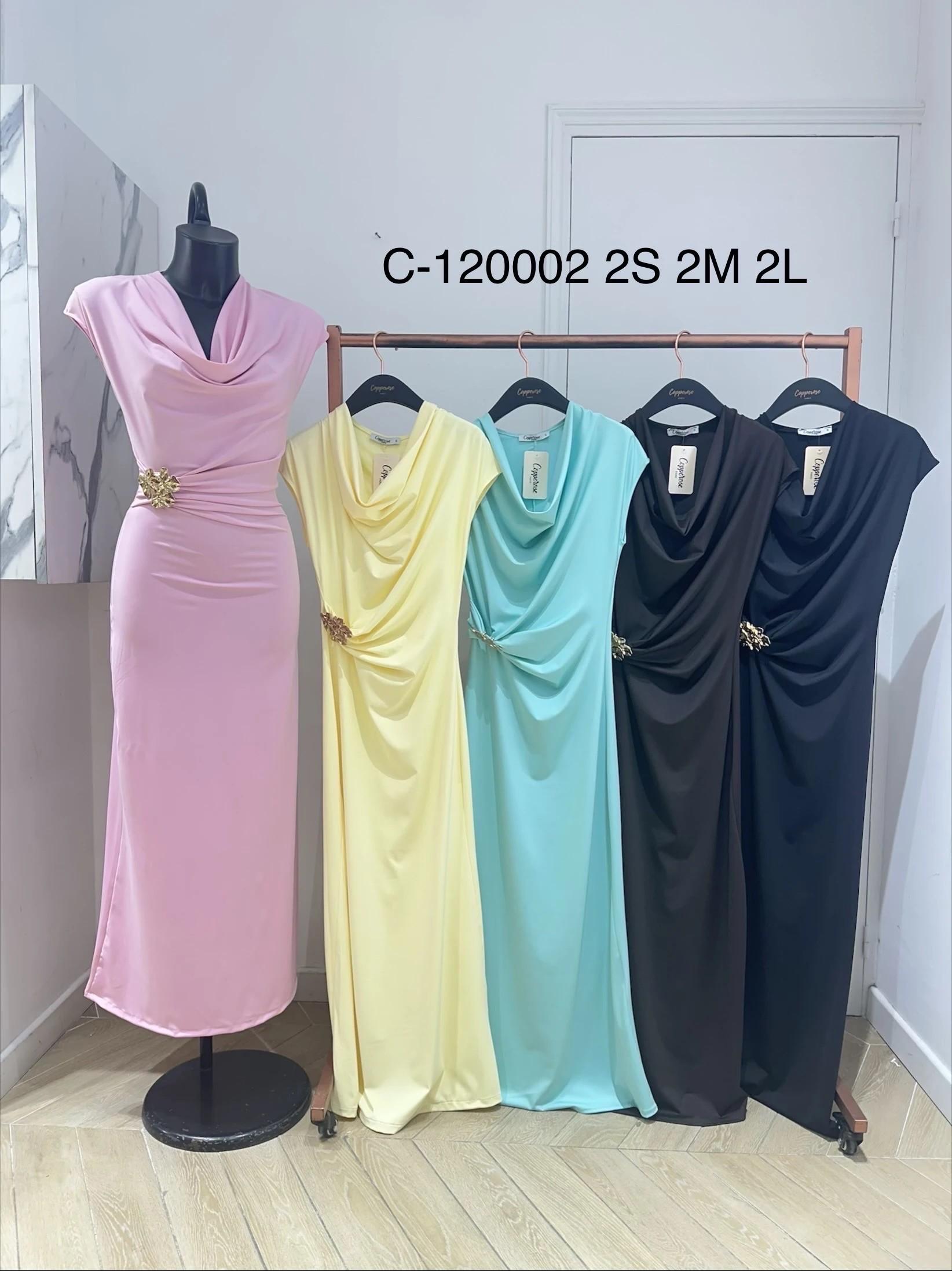 Robes longues Femme Vert d eau COPPEROSE C-120002 #c Efashion Paris