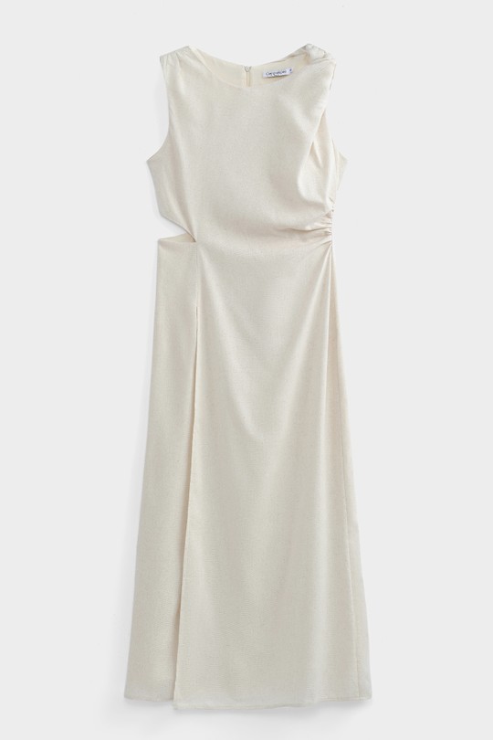 Robes mi-longues Femme Saumon COPPEROSE PS9277S #c Efashion Paris