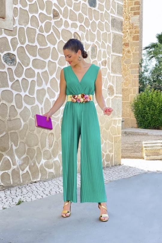 Combinaisons Femme Vert KAIA 8632 Efashion Paris