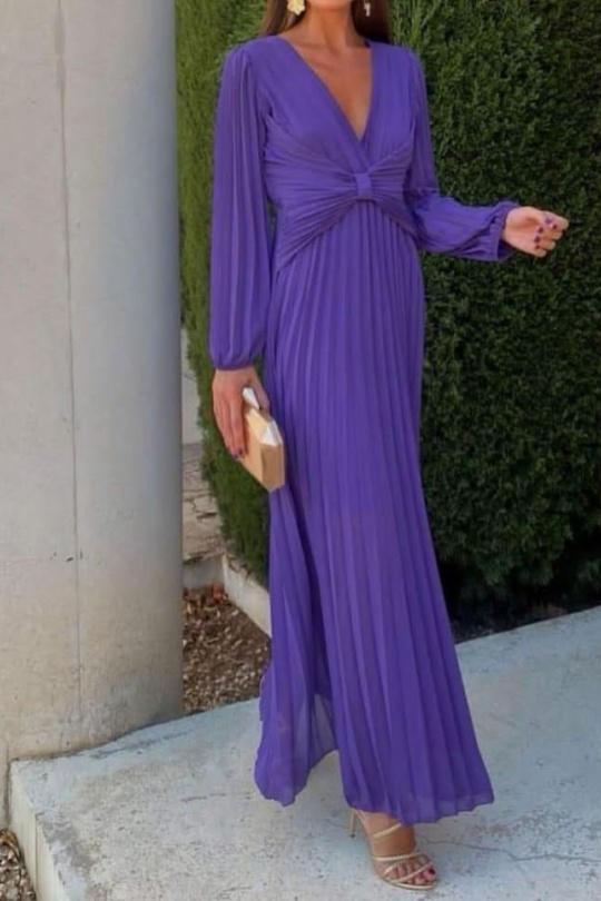 Robes longues Femme Rouge foncé KAIA 33567 Efashion Paris