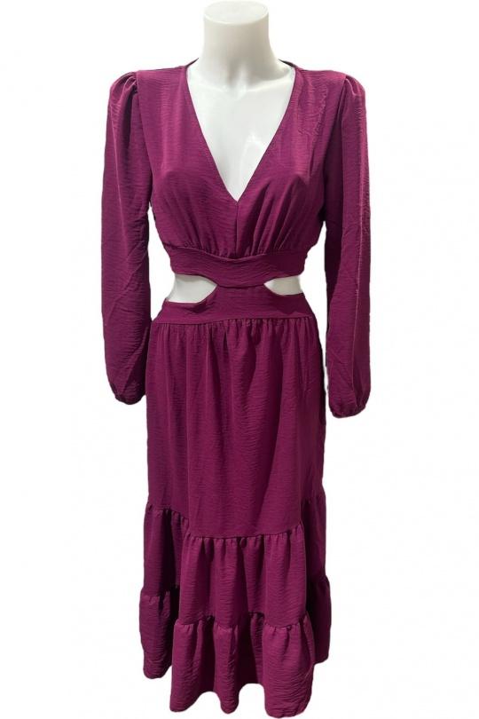 Robes longues Femme Mauve KAIA 23426 Efashion Paris
