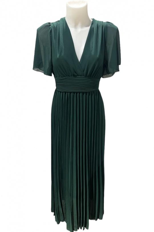 Robes longues Femme Vert sapin KAIA Y10132-VERT SAPIN Efashion Paris