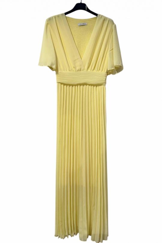 Robes longues Femme Jaune KAIA Y10132-JAUNE Efashion Paris