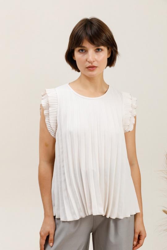 Blusas Mujer Beige KAIA 38256 Efashion Paris