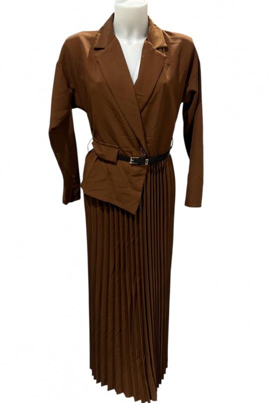 Maxi dresses Women Brown KAIA 25839 Efashion Paris