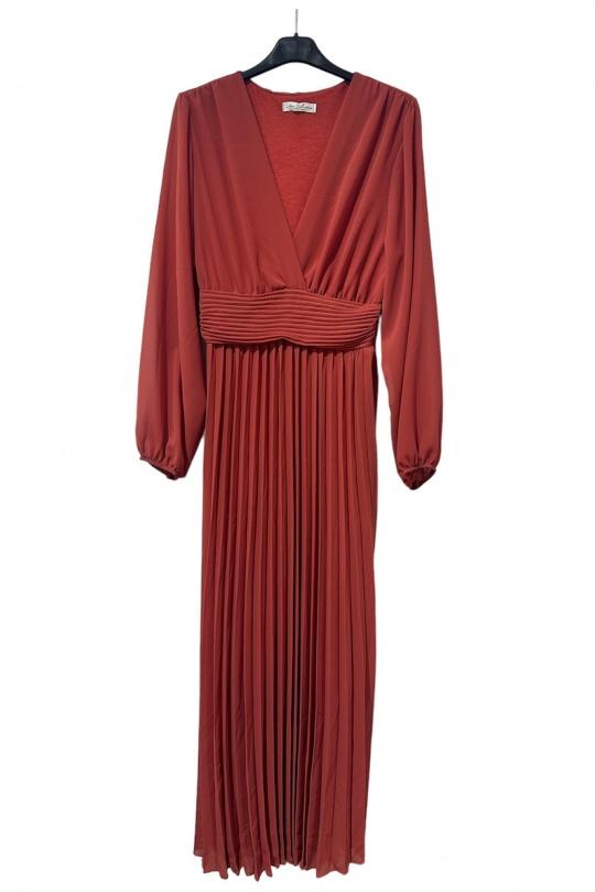 Robes longues Femme Vieux rose KAIA 10375 Efashion Paris