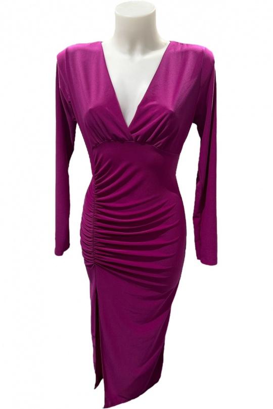 Abiti al polpaccio Donna Mauve KAIA 35911 Efashion Paris
