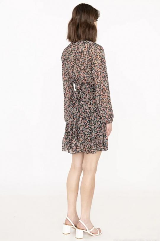 Robes courtes Femme Noir KAIA 23081-S Efashion Paris