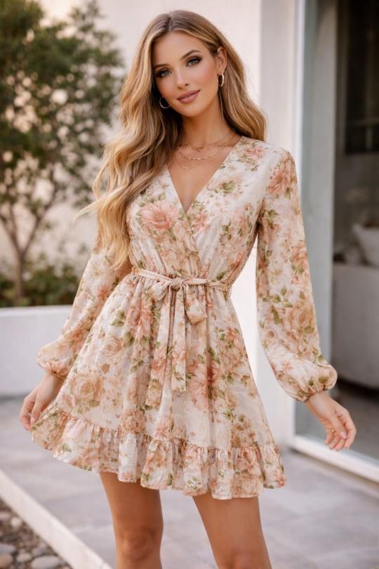 Robes courtes Femme Bleu KAIA 23860 Efashion Paris