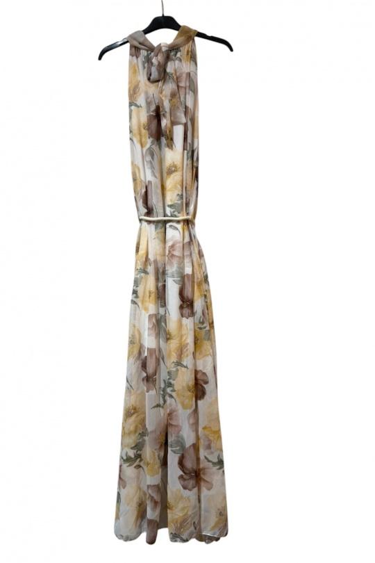 Robes longues Femme Noir KAIA 7659 Efashion Paris