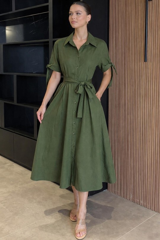 Robes longues Femme Beige KAIA 24622 Efashion Paris