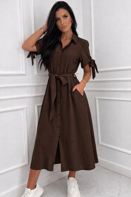 Robes longues Femme Beige KAIA 24622 Efashion Paris