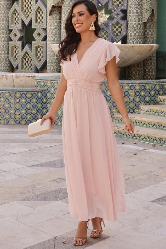 Robes longues Femme Bleu ciel KAIA 37910 Efashion Paris