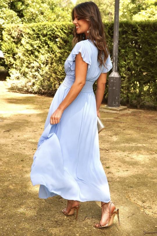 Robes longues Femme Bleu ciel KAIA 37910 Efashion Paris