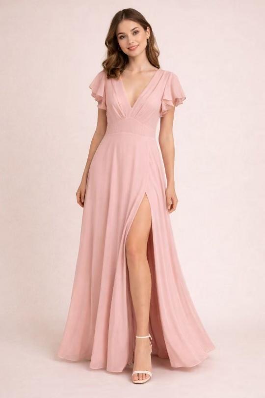 Robes longues Femme Bleu ciel KAIA 39298 Efashion Paris