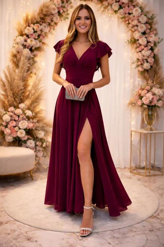 Robes longues Femme Bleu ciel KAIA 39298 Efashion Paris