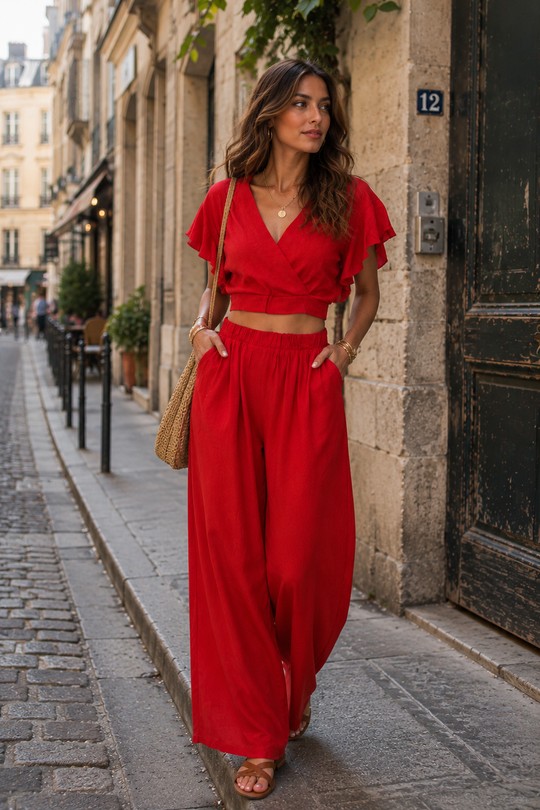 Ensembles Femme Brun KAIA 10225 Efashion Paris