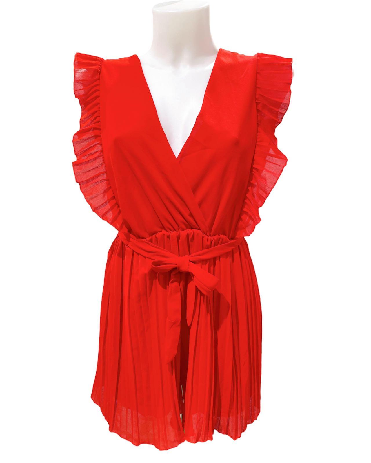 Combinaisons Femme Rouge KAIA 27911 #c Efashion Paris