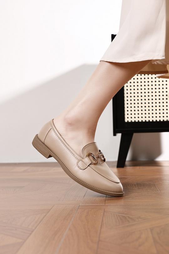 Loafers Shoes Taupe JANNI JANNI W2301-B Efashion Paris