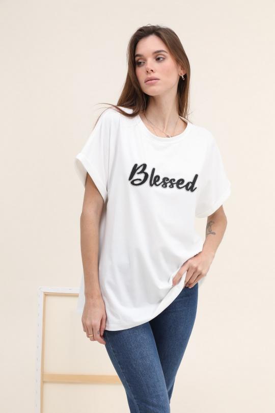 T-shirts Women White Vegas 610360 Efashion Paris