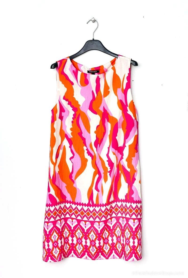 Robes mi-longues Femme Rose Vegas 600645 #c Efashion Paris