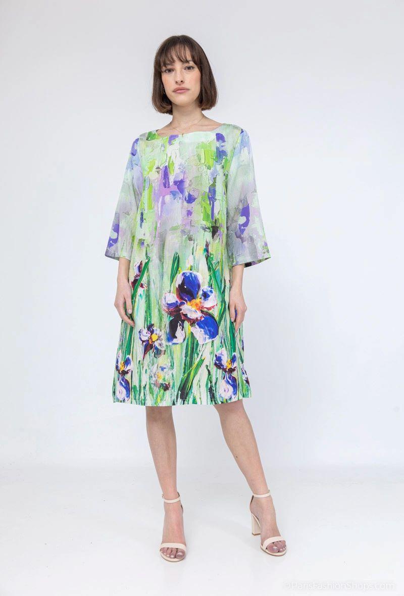 Vestidos a media pierna Mujer Green Vegas 313661 #c Efashion Paris