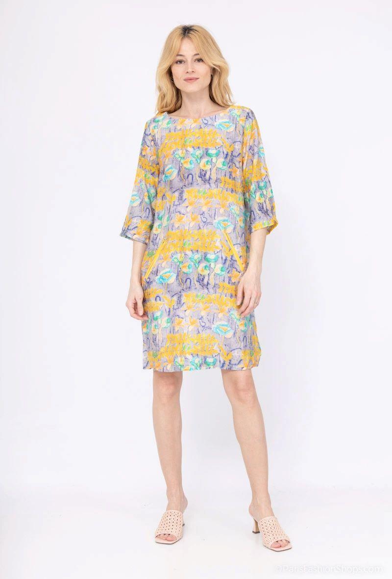 Abiti al polpaccio Donna Yellow Vegas 313652 #c Efashion Paris