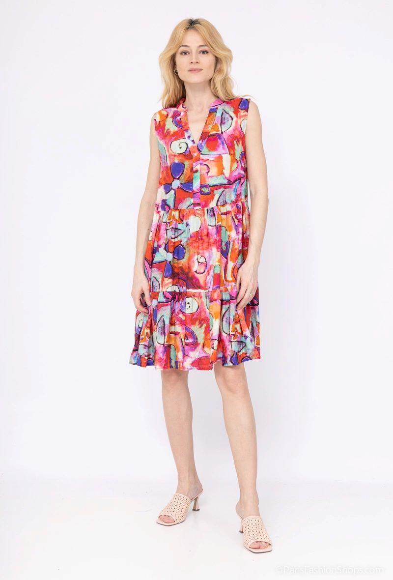 Robes mi-longues Femme Rouge Vegas 600941 #c Efashion Paris