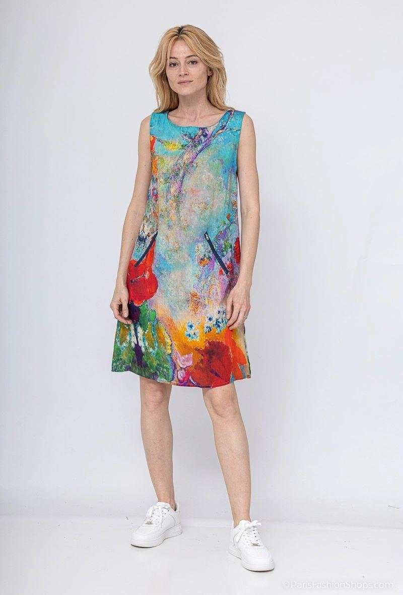 Vestidos a media pierna Mujer Blue Vegas 600876 #c Efashion Paris