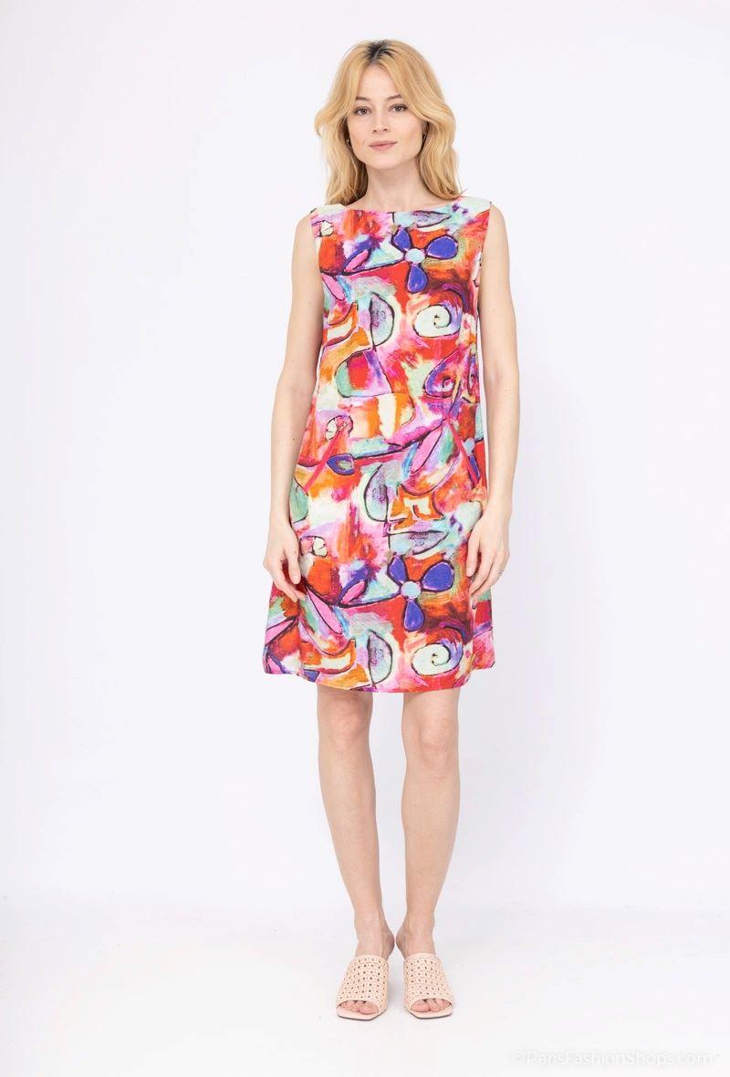 Robes mi-longues Femme Rose Vegas 600871 #c Efashion Paris