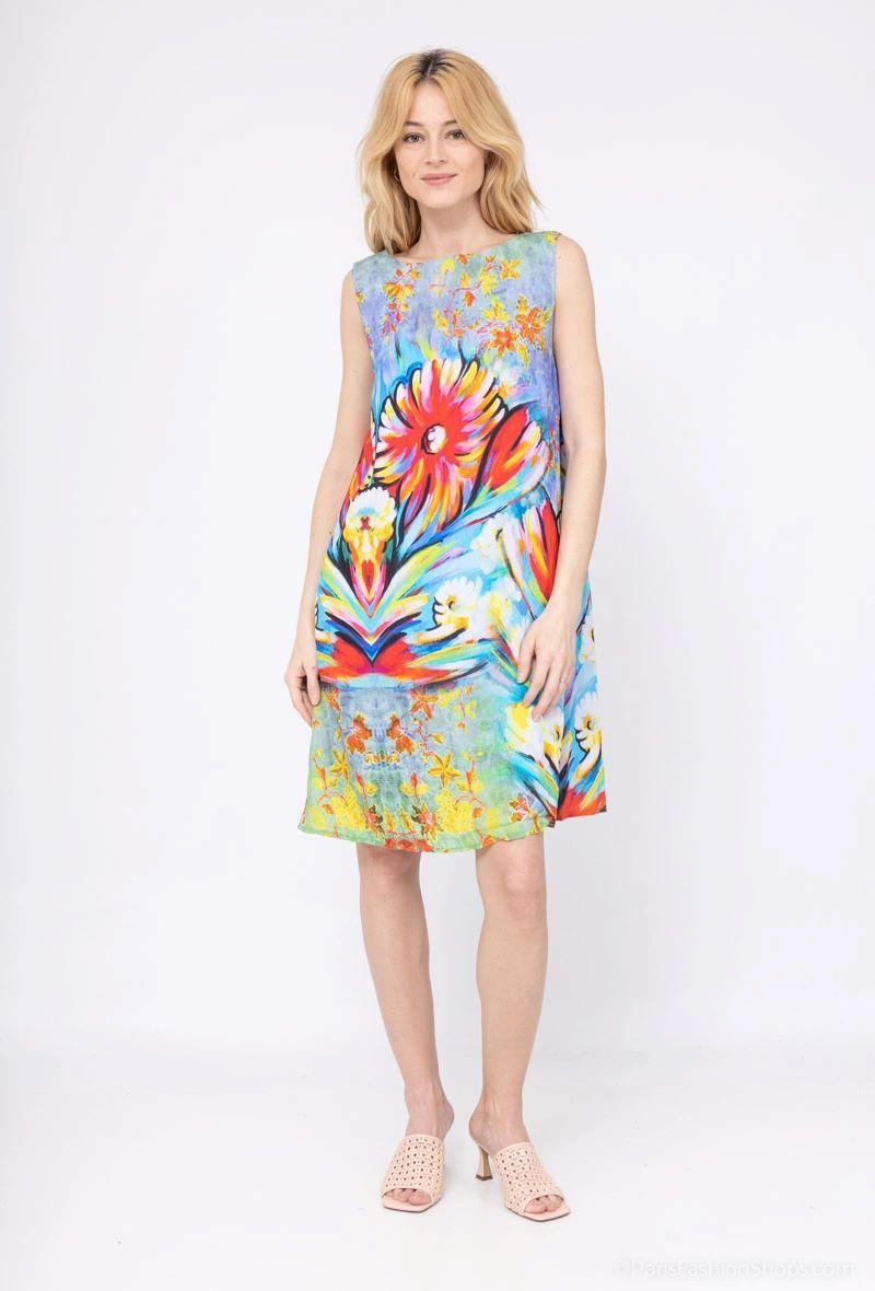 Vestidos a media pierna Mujer Multicolor Vegas 600647 #c Efashion Paris