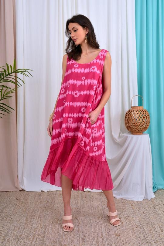 Robes longues Femme FUCHSIA ANGELOOK BLL-R19362L Efashion Paris