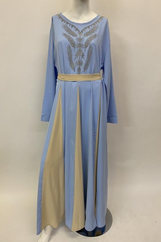 Abaya Femme Taupe ANGELOOK MC-R20113 Efashion Paris