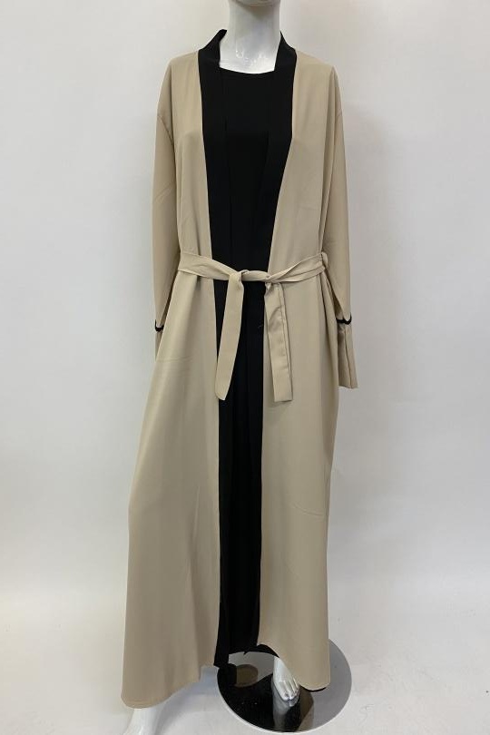 Abaya Femme Camel ANGELOOK MC-R20114 Efashion Paris