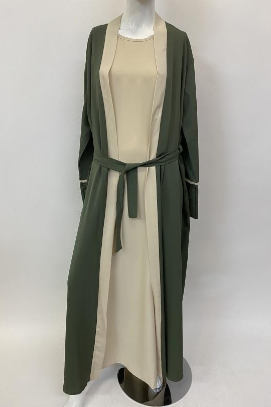 Abaya Femme Camel ANGELOOK MC-R20114 Efashion Paris