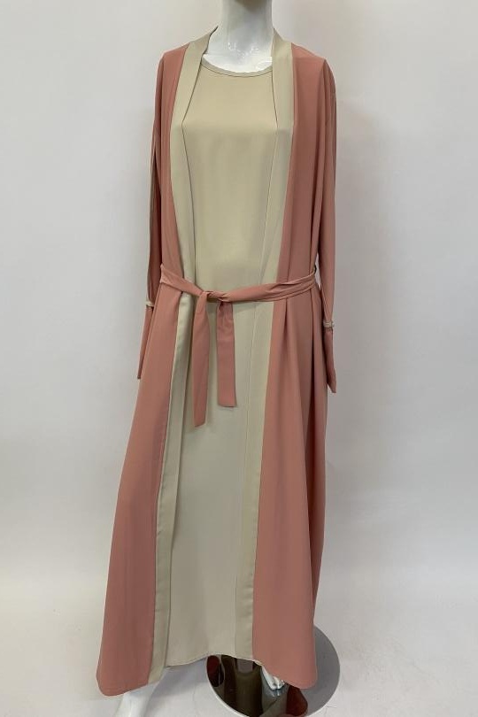 Abaya Femme Camel ANGELOOK MC-R20114 Efashion Paris