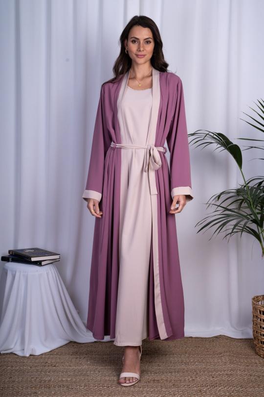 Abaya Femme Rose ANGELOOK MC-R20115 Efashion Paris