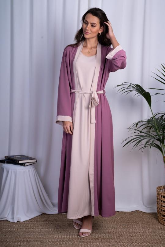Abaya Femme Rose ANGELOOK MC-R20115 Efashion Paris