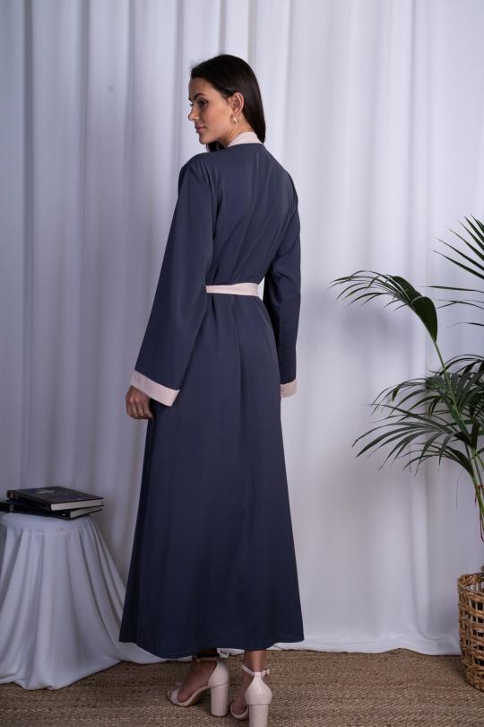 Abaya Femme Gris foncé ANGELOOK MC-R20116 Efashion Paris
