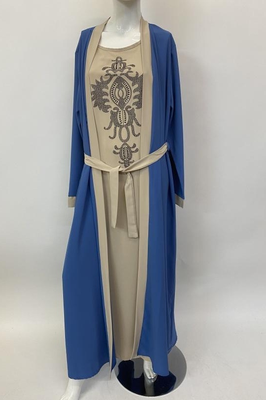 Abaya Femme Gris foncé ANGELOOK MC-R20116 Efashion Paris