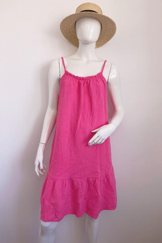 Robes mi-longues Femme FUCHSIA ANGELOOK LMM-R8281 Efashion Paris