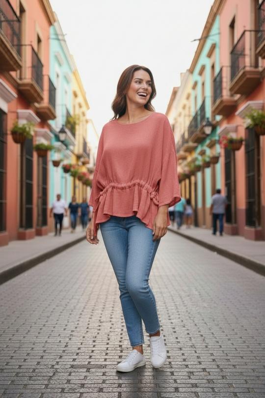 Tops Femme Bleu royal ANGELOOK LEL-T10612 Efashion Paris