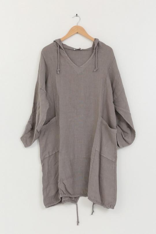 Robes mi-longues Femme Kaki ANGELOOK LEL-R5459L Efashion Paris