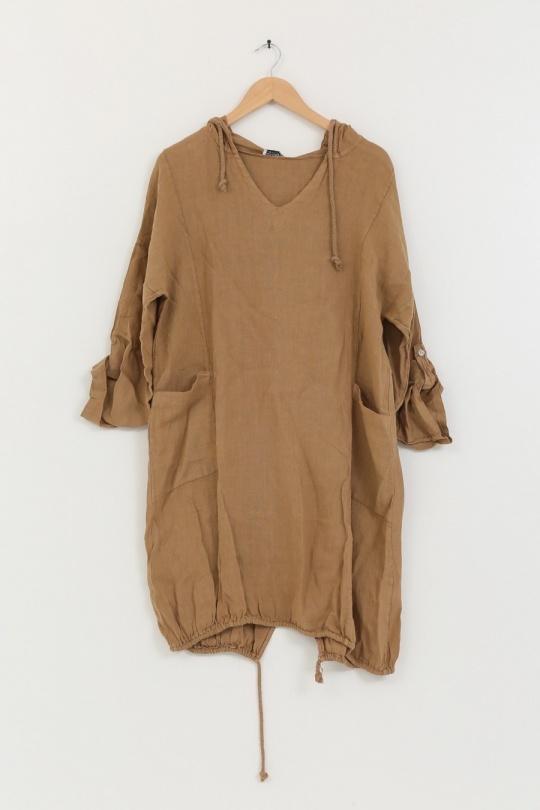 Robes mi-longues Femme Kaki ANGELOOK LEL-R5459L Efashion Paris