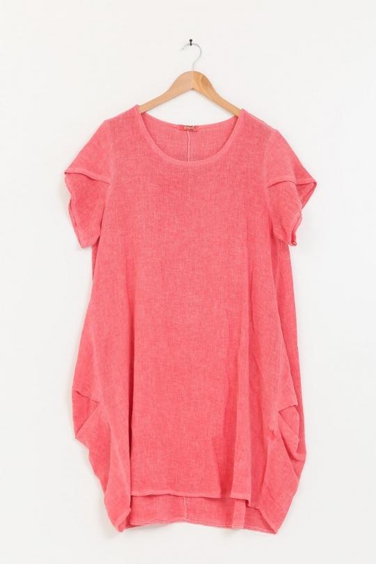 Robes mi-longues Femme Beige ANGELOOK LEL-R10337 Efashion Paris