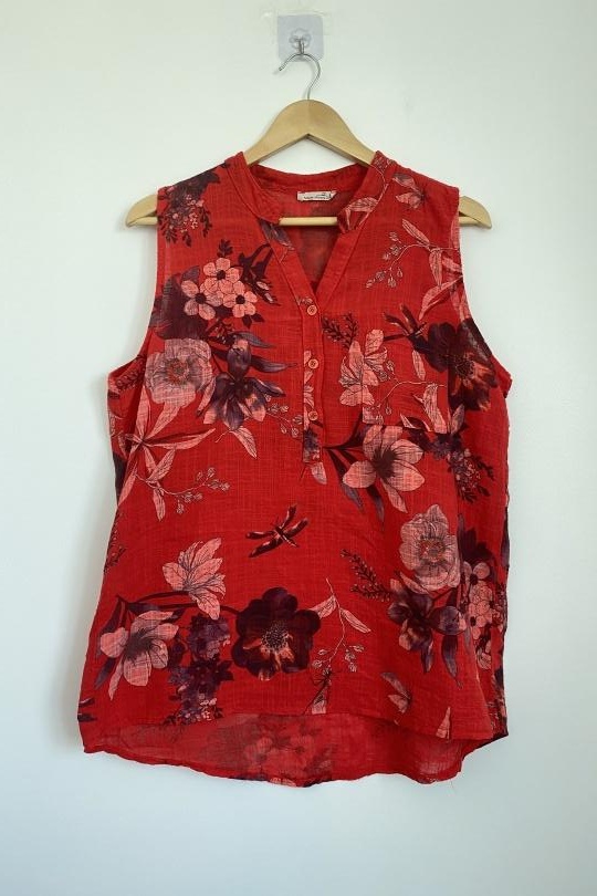 Top Donna Red ANGELOOK LMM-T80565 Efashion Paris